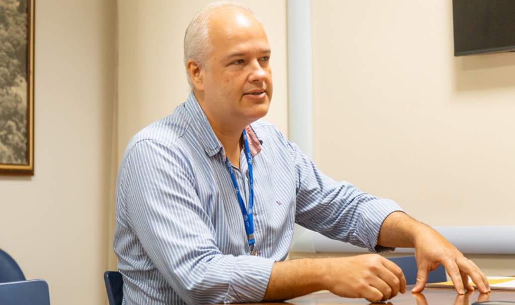 Vice-reitor Administrativo, Leonardo ressalta a importância de fomentar novos negócios. (Foto: Caio Matheus)