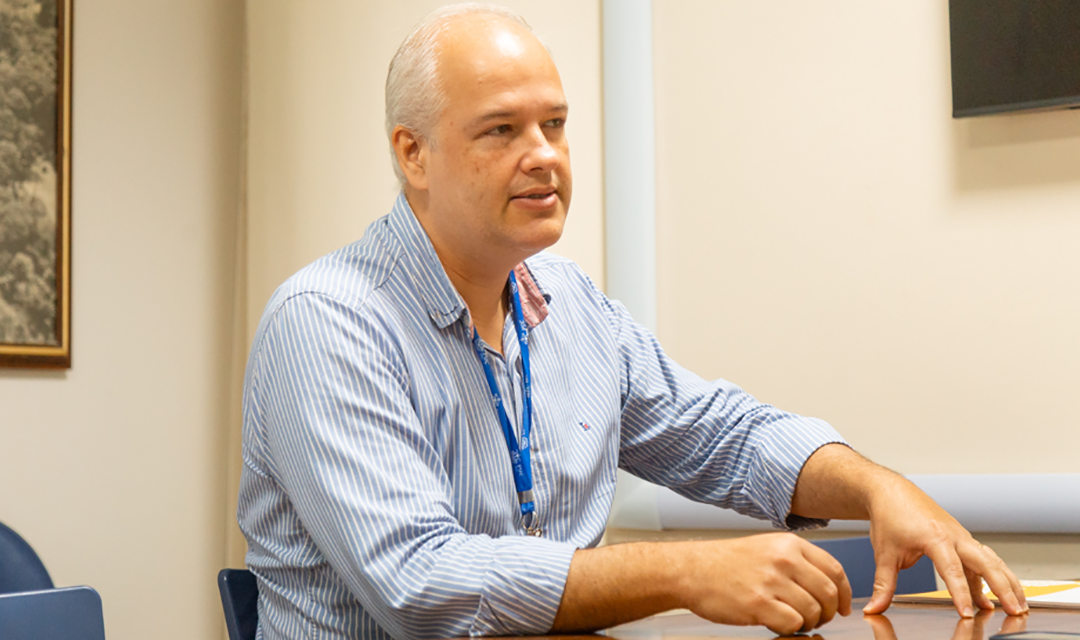 Vice-reitor Administrativo, Leonardo ressalta a importância de fomentar novos negócios. (Foto: Caio Matheus)